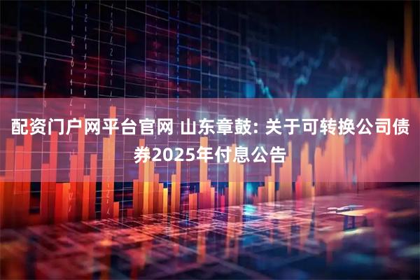 配资门户网平台官网 山东章鼓: 关于可转换公司债券2025年付息公告