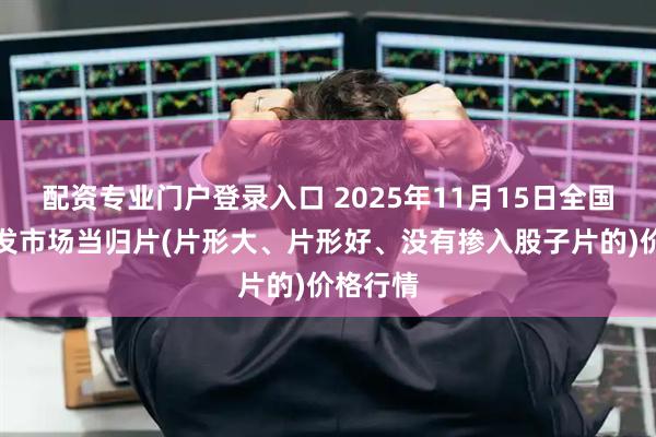 配资专业门户登录入口 2025年11月15日全国主要批发市场当归片(片形大、片形好、没有掺入股子片的)价格行情